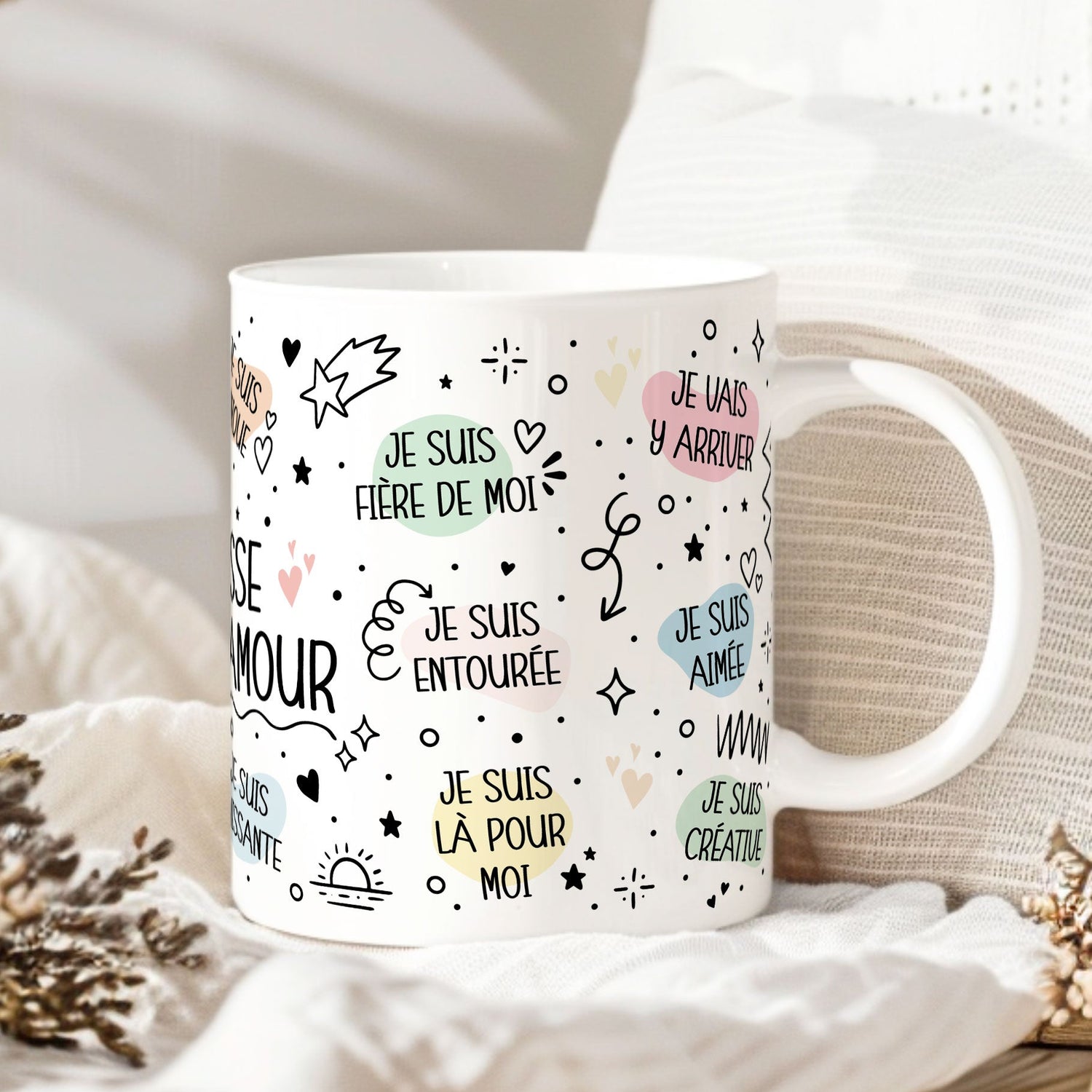 Mugs à messages inspirants