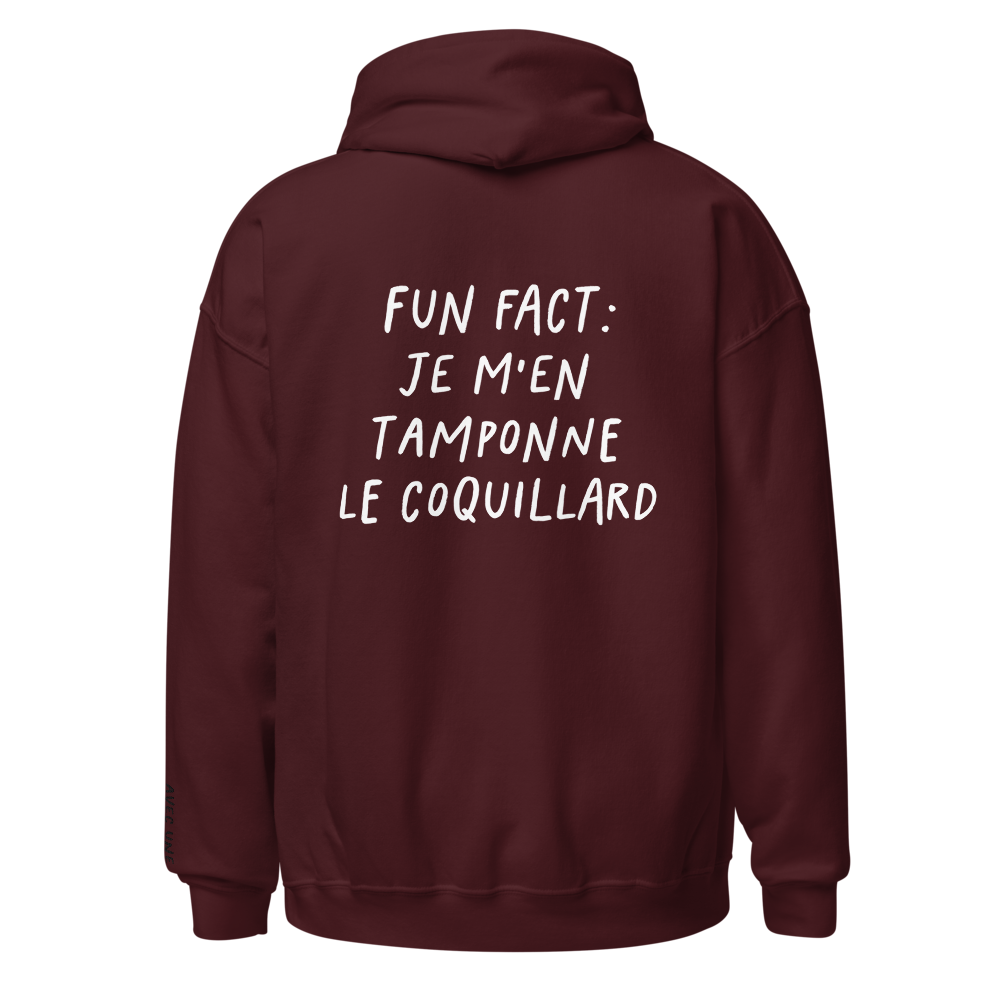 Sweat « Fun fact : Je m’en tamponne le coquillard »