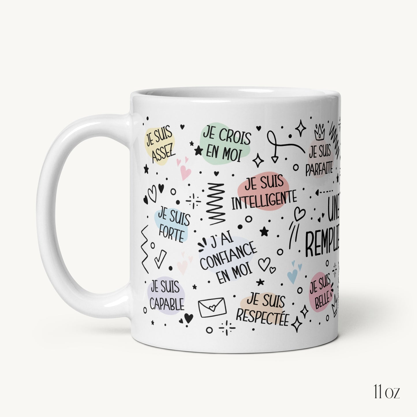 Mug "Affirmations Positives" (féminin)