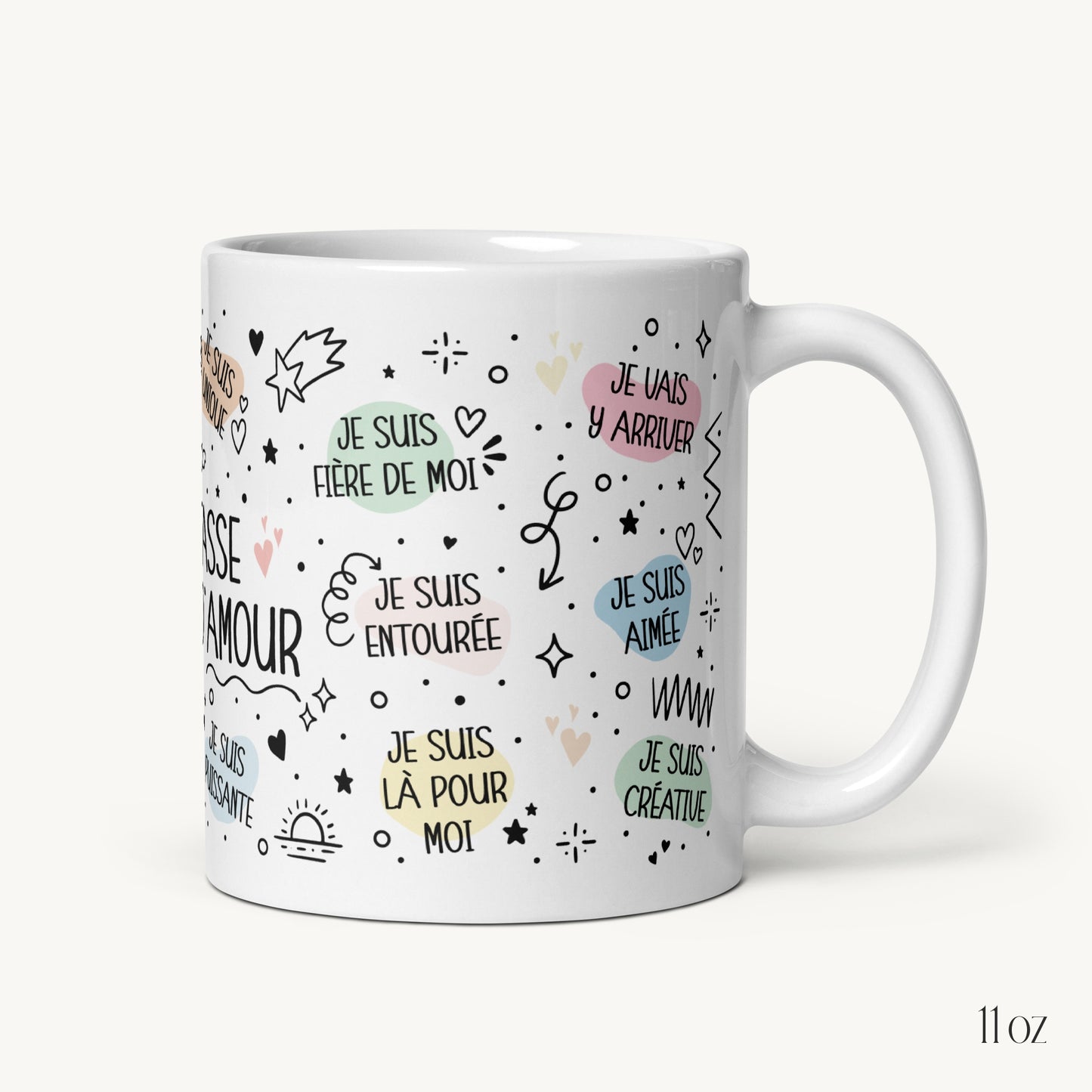 Mug "Affirmations Positives" (féminin)