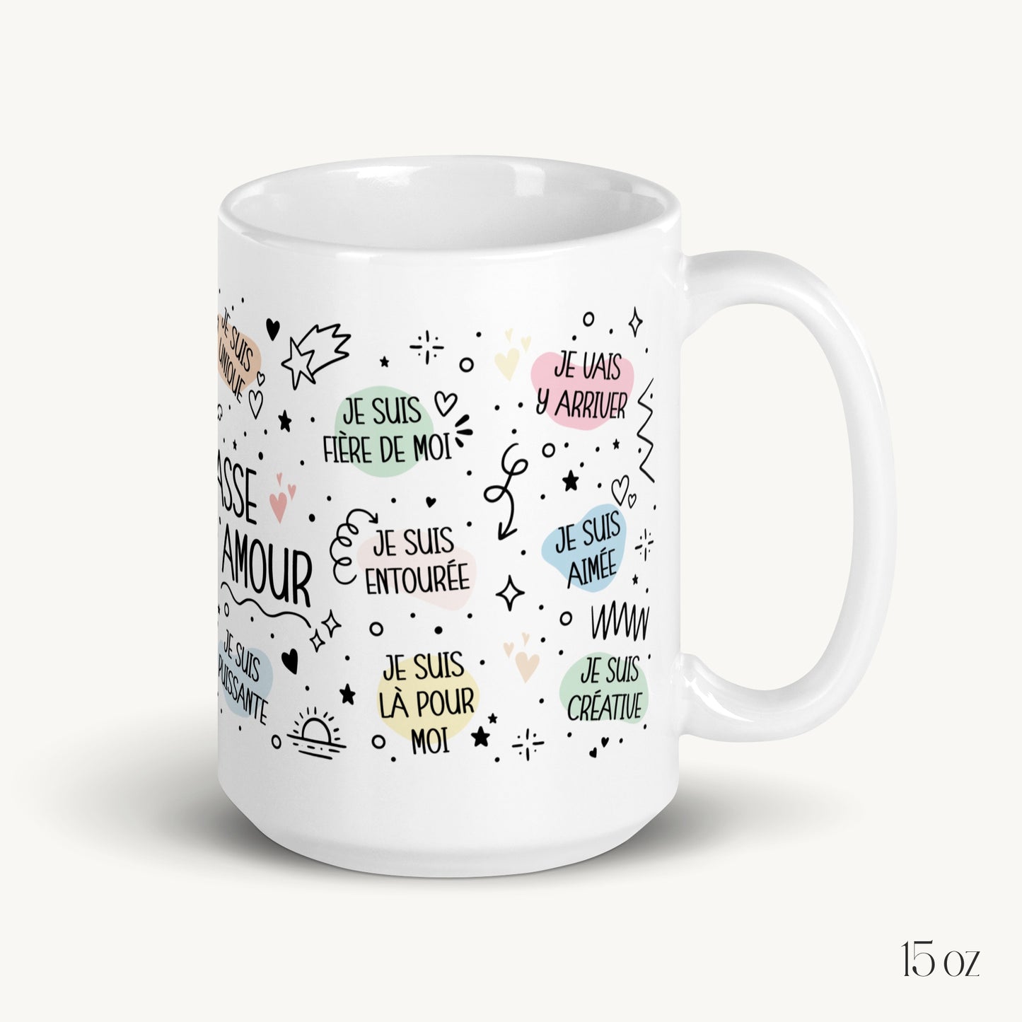 Mug "Affirmations Positives" (féminin)