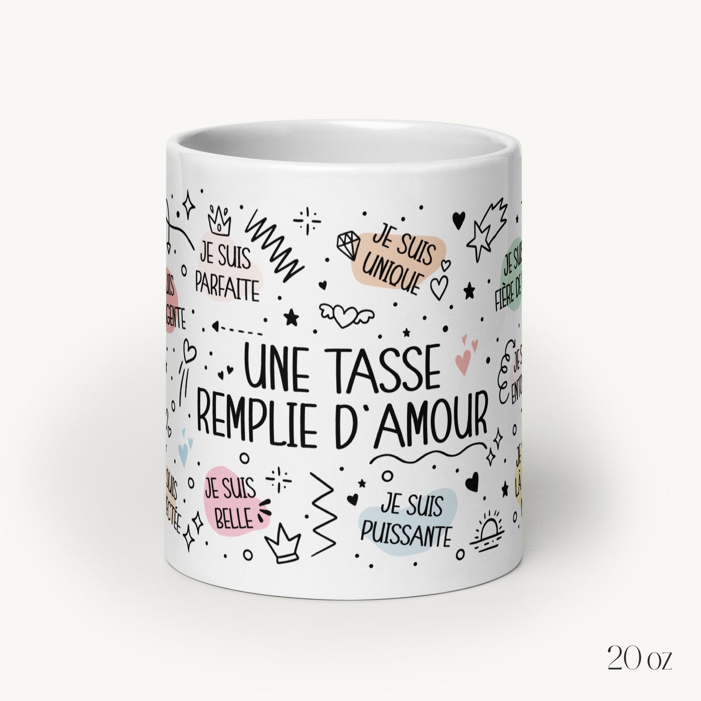 Mug "Affirmations Positives" (féminin)