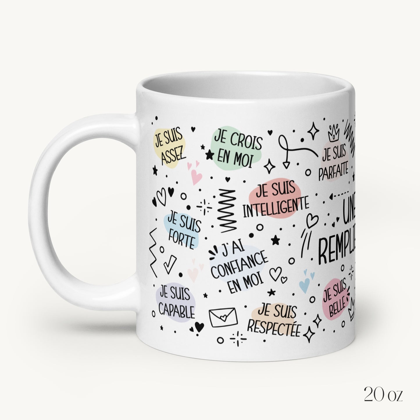 Mug "Affirmations Positives" (féminin)