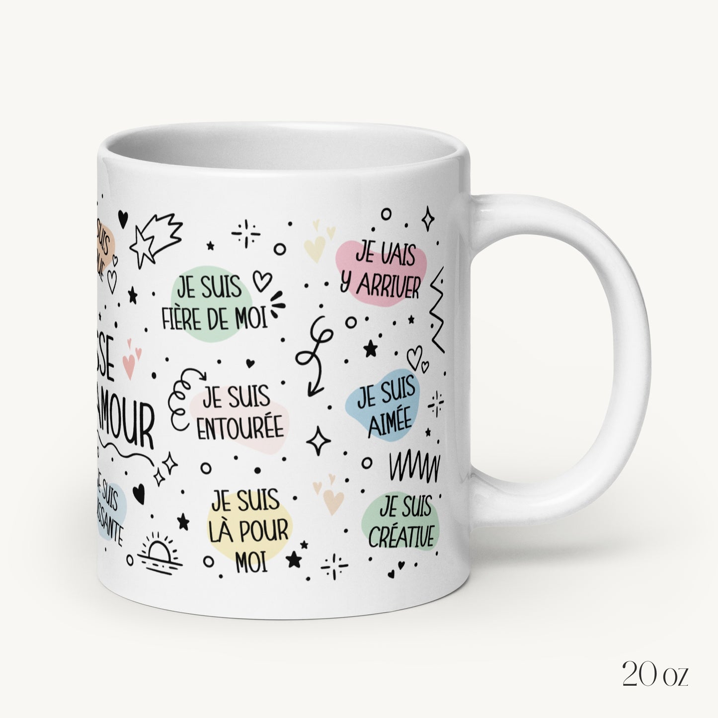 Mug "Affirmations Positives" (féminin)