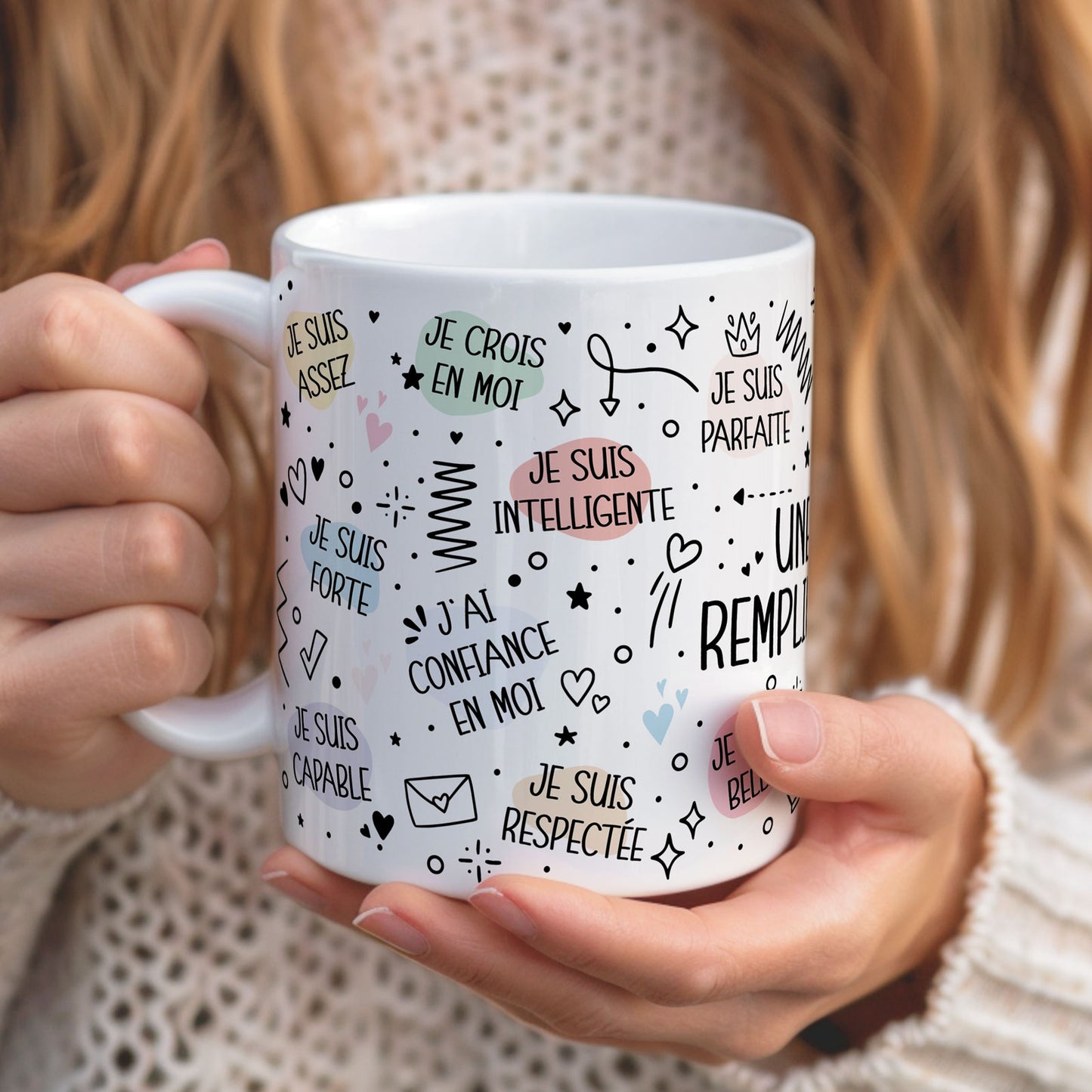 Mug "Affirmations Positives" (féminin)